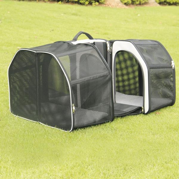 Hunde Transport Rucksack Castle von Nobby - Transporttasche für Hunde und Katzen bis 8 kg, ausklappbar